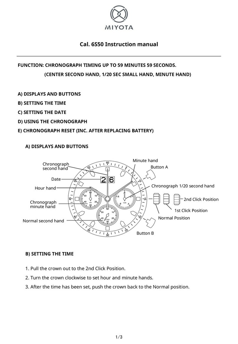 Citizen 6S50 User manual