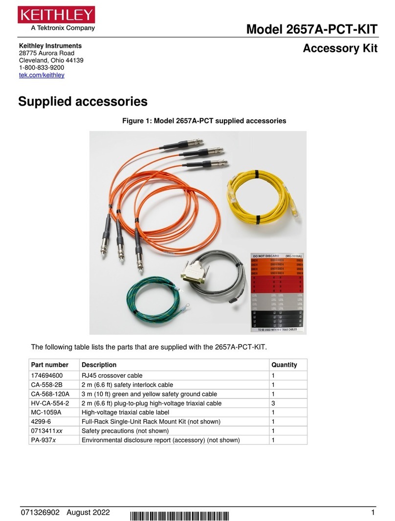 Tektronix Keithley 2657A-PCT-KIT User manual