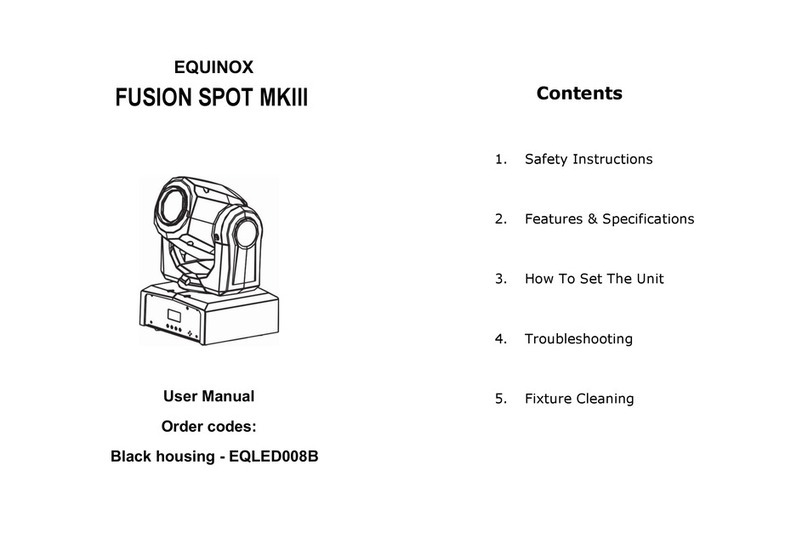 Equinox Systems FUSION SPOT MKIII User manual