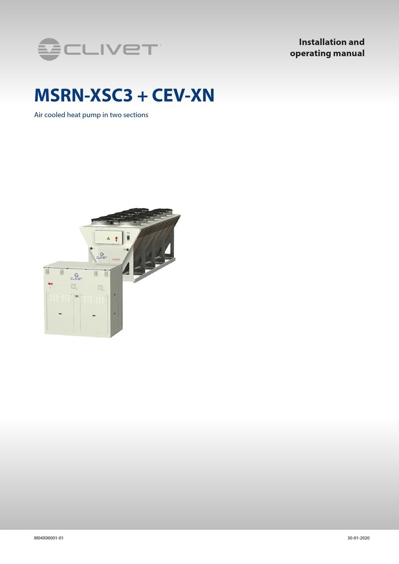 CLIVET MSRN-XSC3 + CEV-XN Installation and operating manual