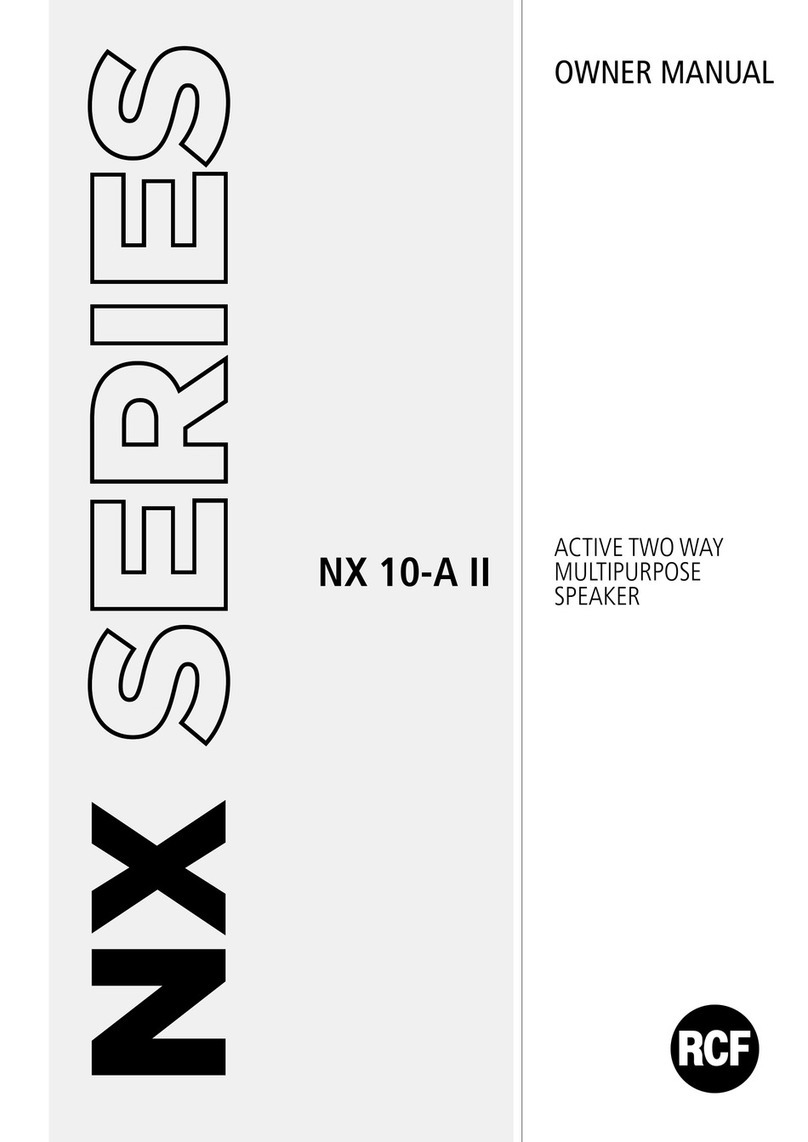 RCF NX 10-A II User manual