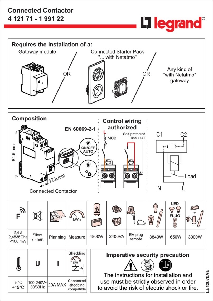 LEGRAND 4 121 71 User manual