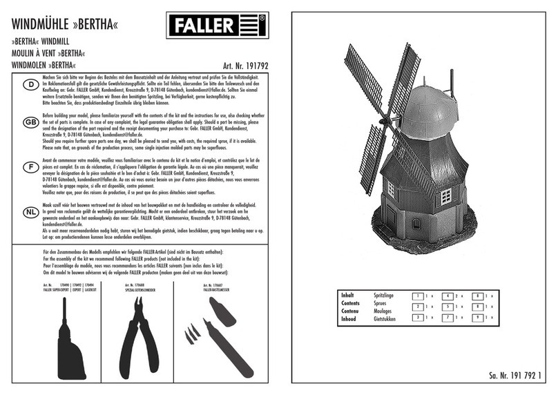 Faller Bertha User manual