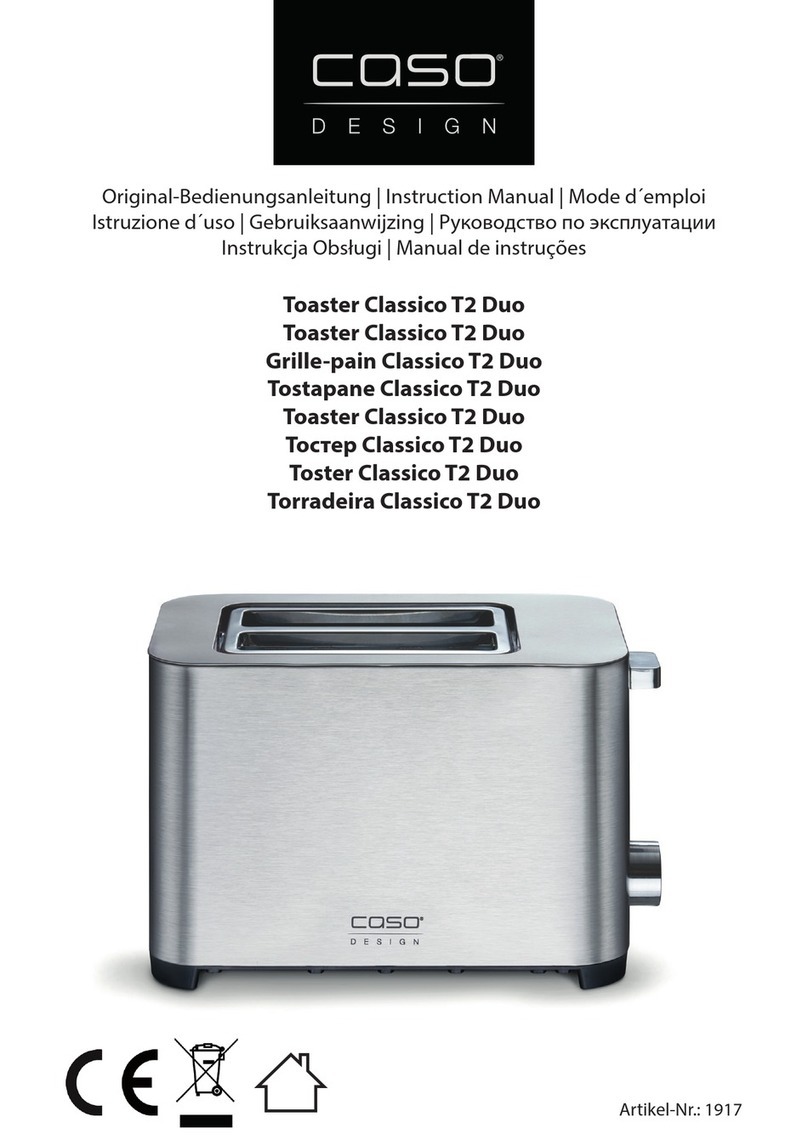 CASO DESIGN Classico T2 Duo instruction manual