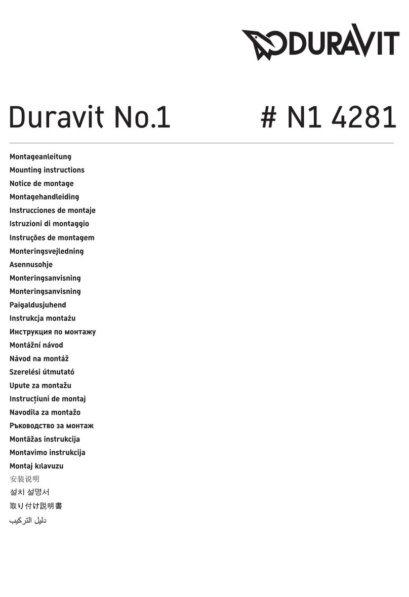 DURAVIT N1 4281 Mounting instructions DURAVIT N1 4281 Mounting instructions