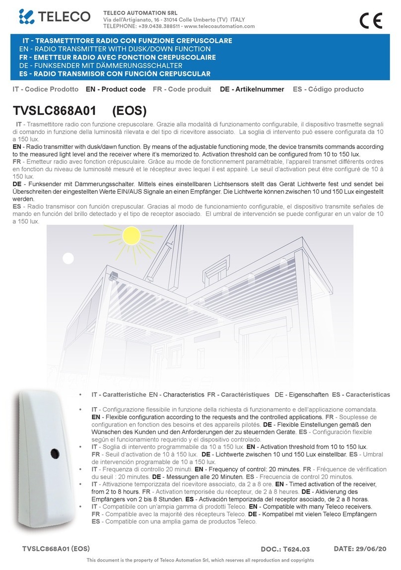 Teleco TVSLC868A01 User manual