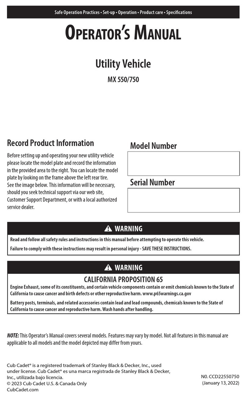 Hisun Motors MX 550 Operator's manual Hisun Motors MX 550 Operator's manual