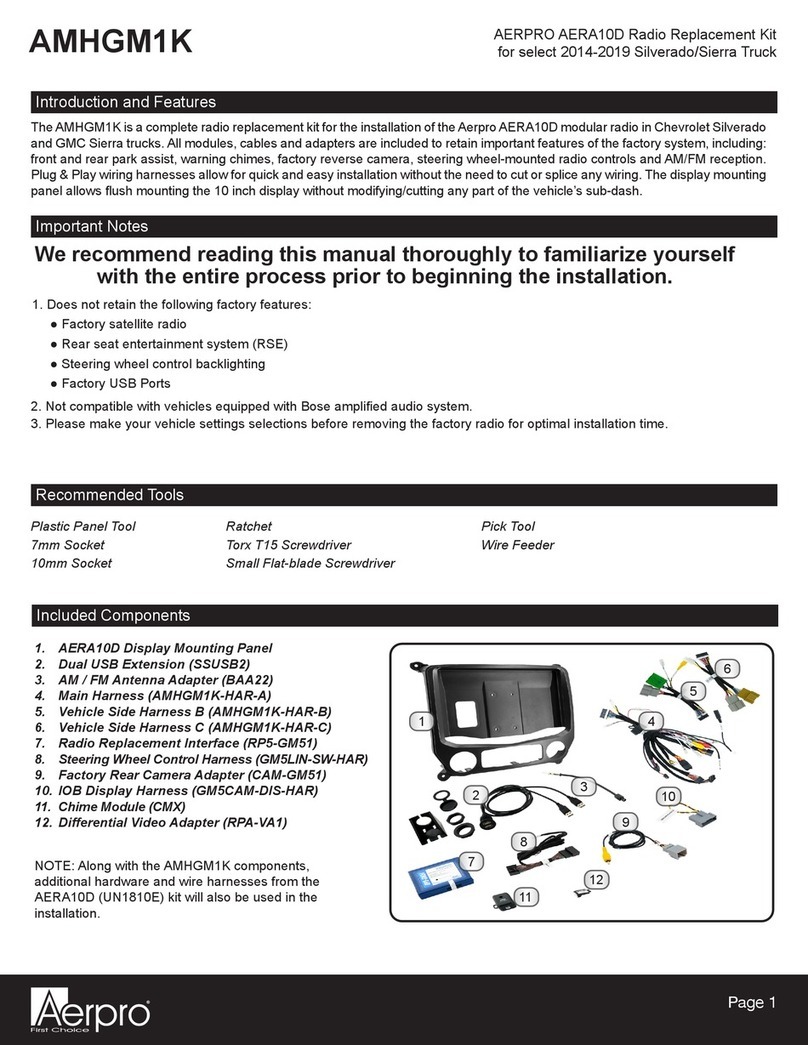 Aerpro AERA10D manual