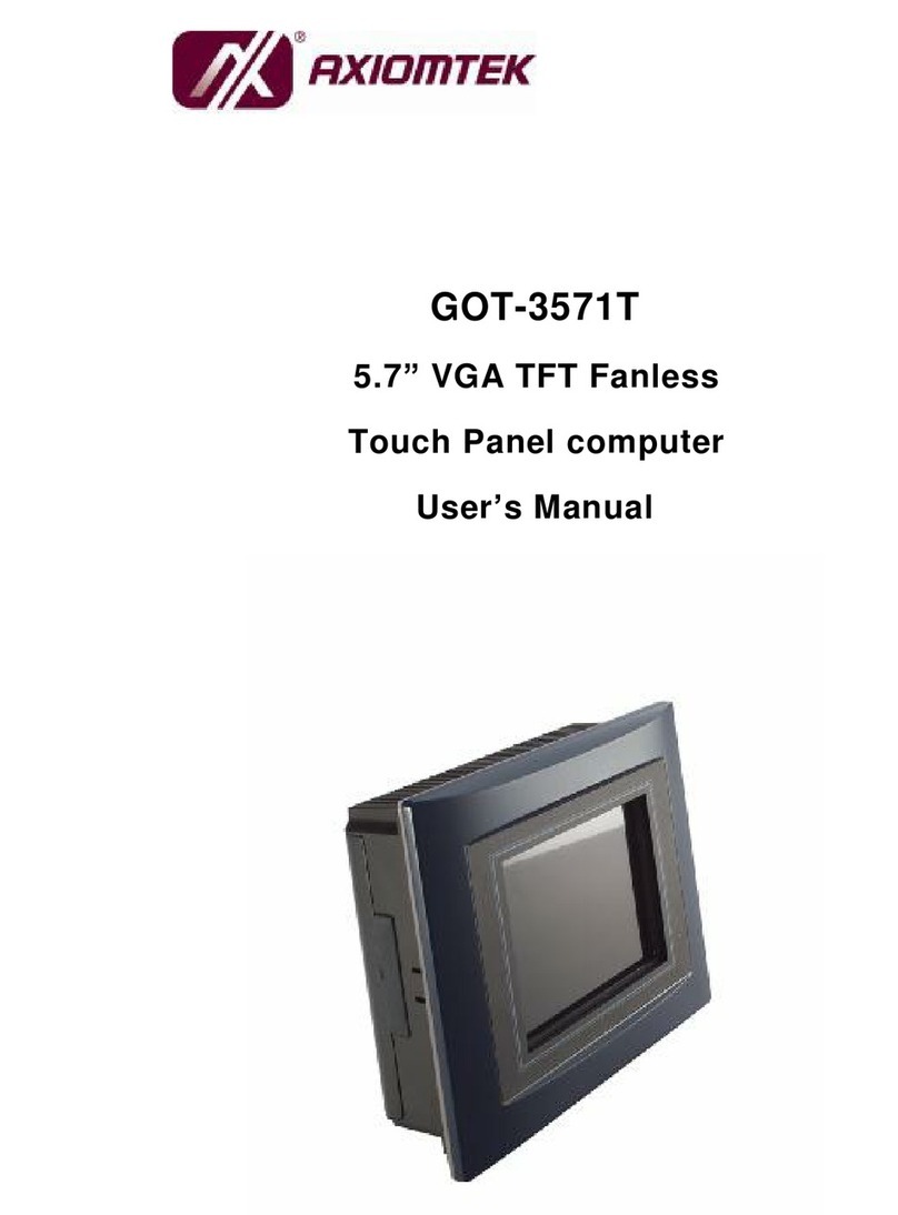 AXIOMTEK GOT-3571T User manual