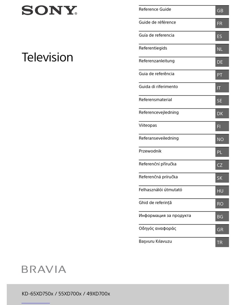 Sony BRAVIA KD-55XD700 Series User manual