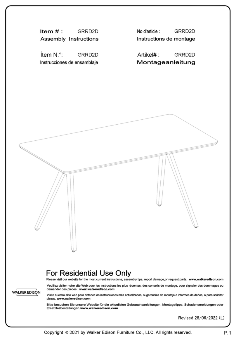 Walker Edison GRRD2D User manual