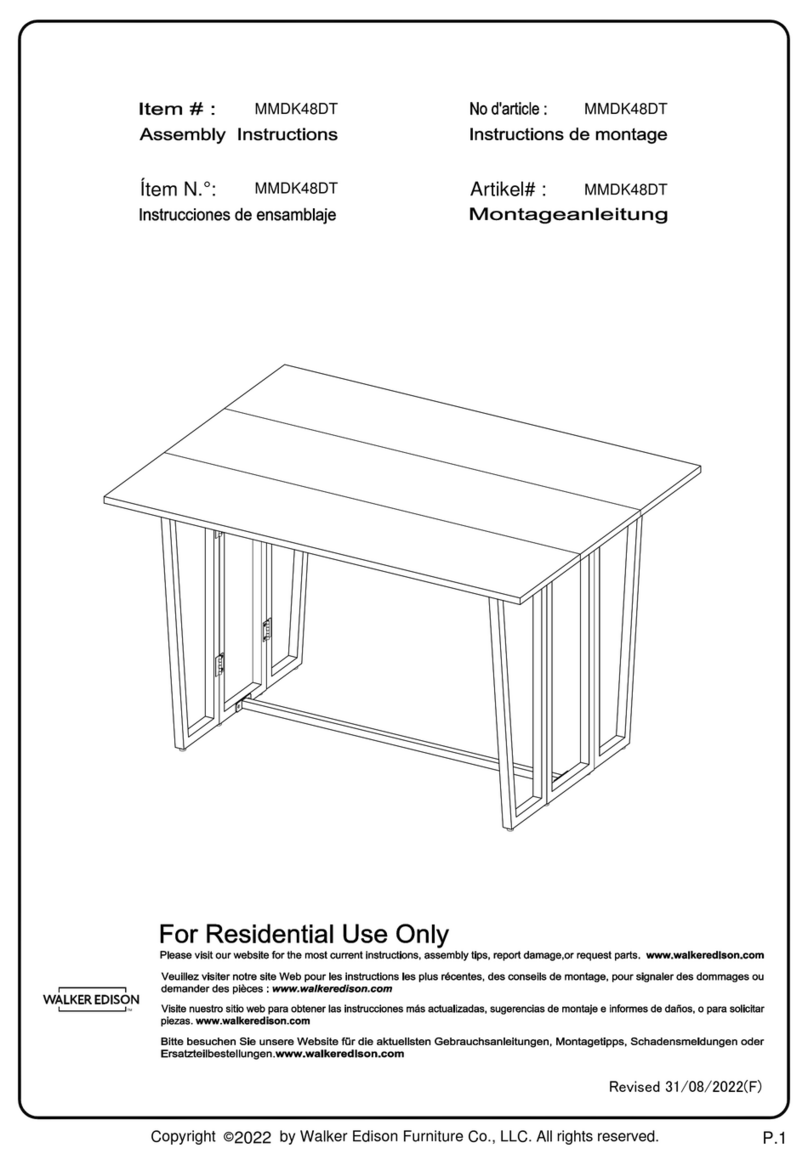 Walker Edison MMDK48DT User manual