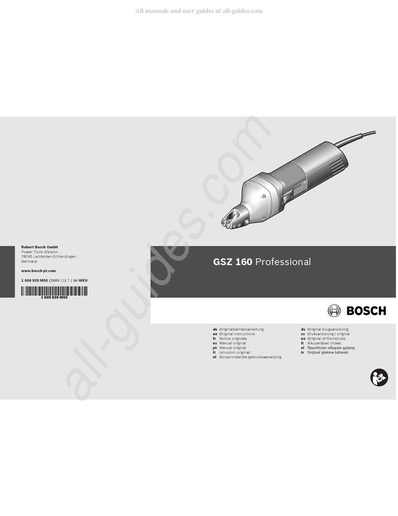 Bosch GSZ 160 Professional User manual