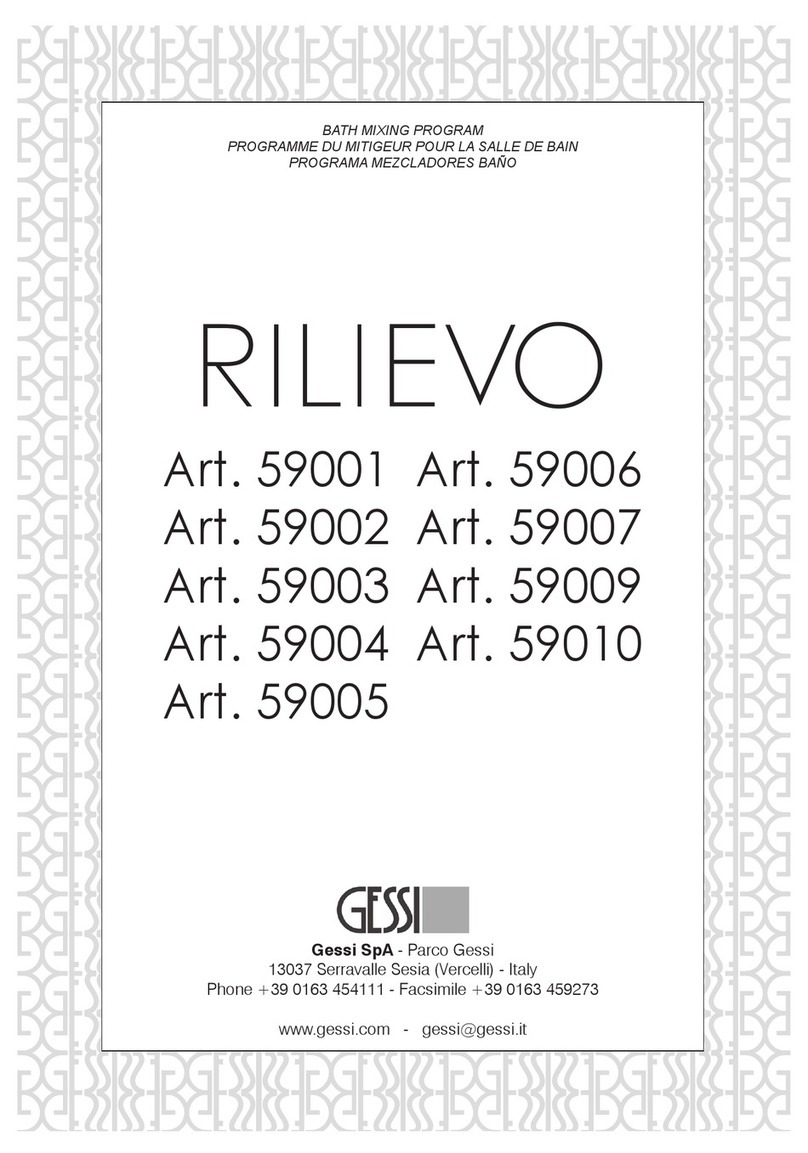 Gessi RILIEVO 59001 manual