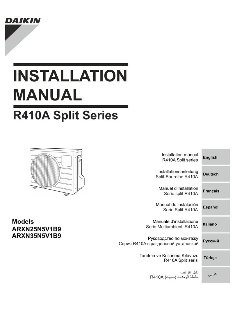Daikin ARXN25N5V1B9 User manual