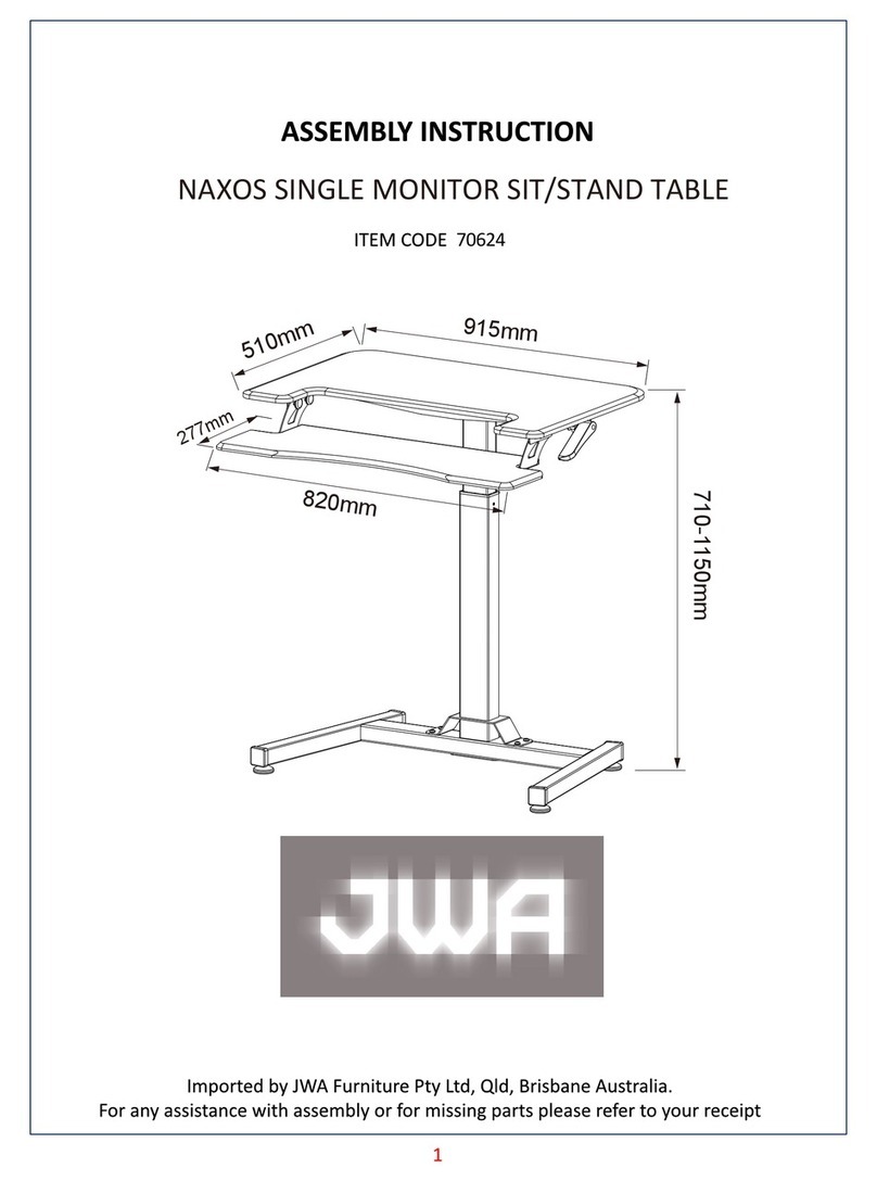 JWA NAXOS 70624 Assembly instruction