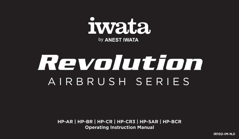 Anest Iwata Revolution Airbrush Series Operating instructions manual