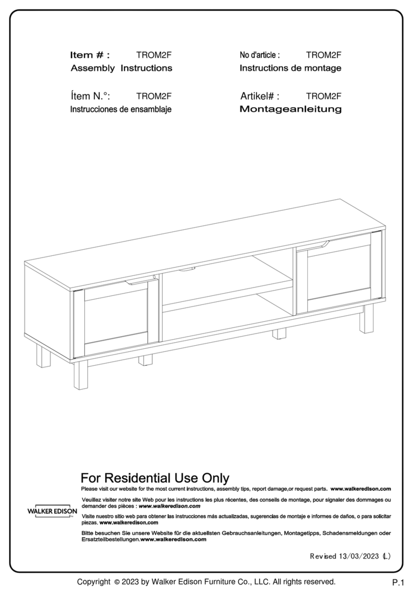 Walker Edison TROM2F User manual Walker Edison TROM2F User manual