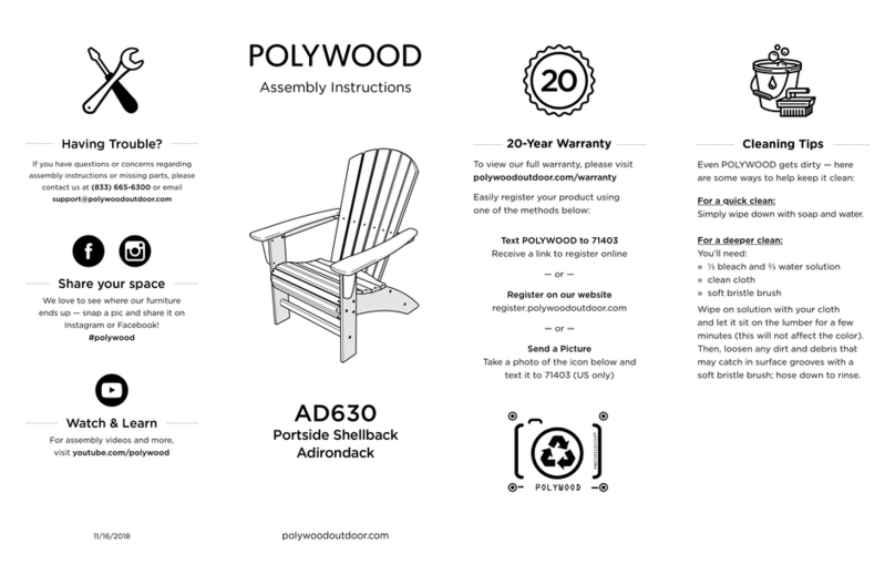 Polywood AD630 User manual Polywood AD630 User manual