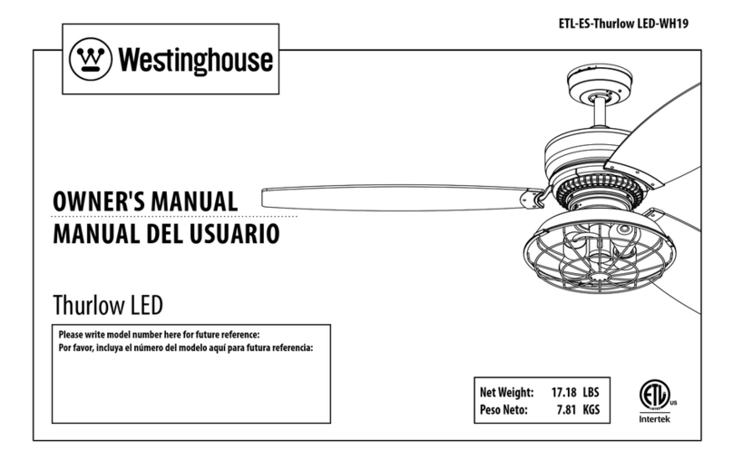 Westinghouse ETL-ES-Thurlow LED-WH19 User manual Westinghouse ETL-ES-Thurlow LED-WH19 User manual