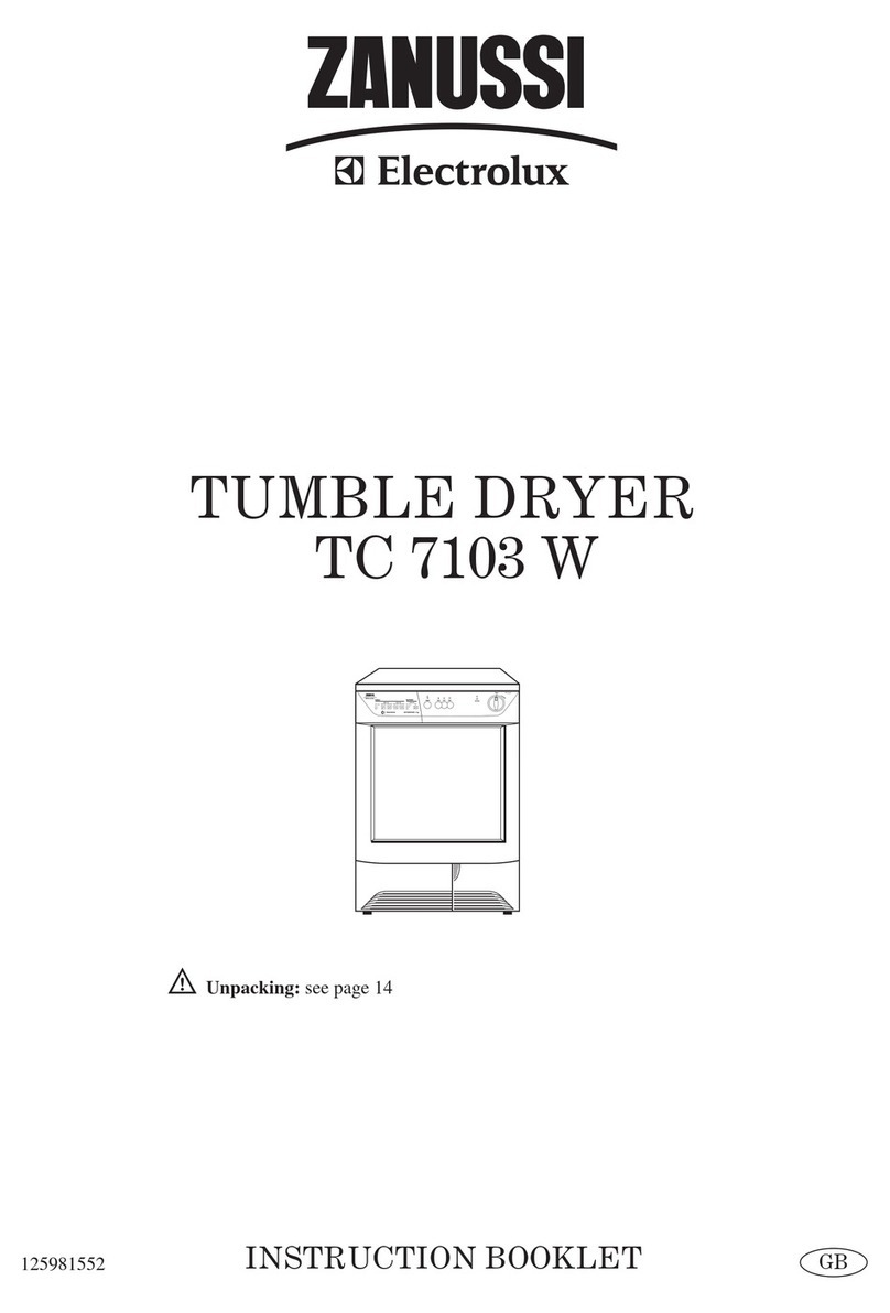 Zanussi Electrolux TC 7103 W Instruction booklet