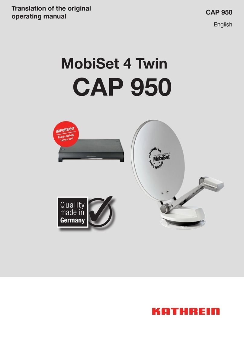 Kathrein MobiSet 4 Twin CAP 950 User manual