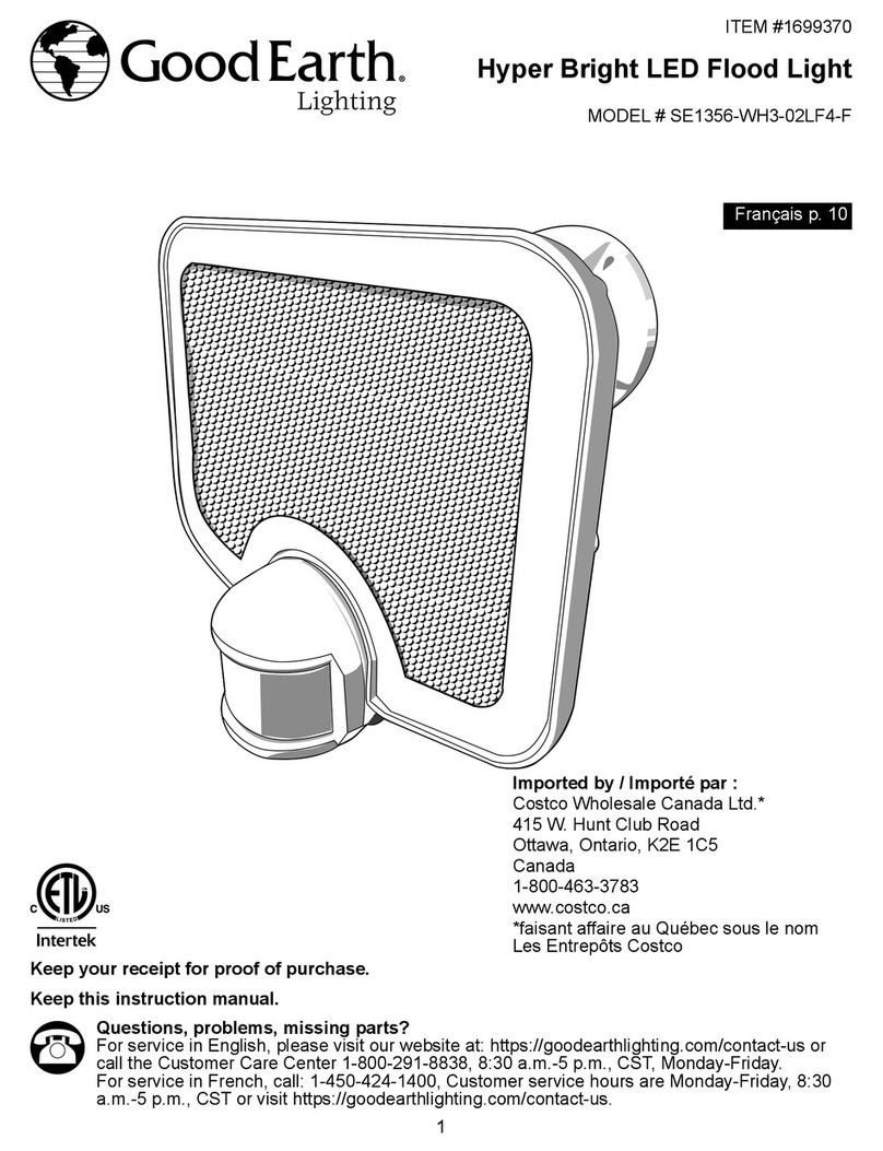 Good Earth Lighting SE1356-WH3-02LF4-F User manual