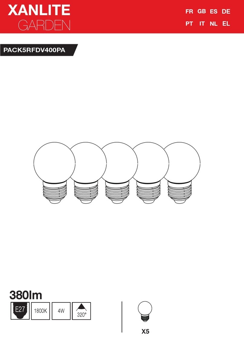 XanLite PACK5RFDV400PA user manual