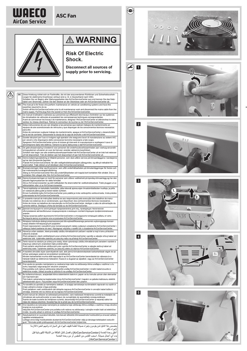 Waeco ASC Fan User manual