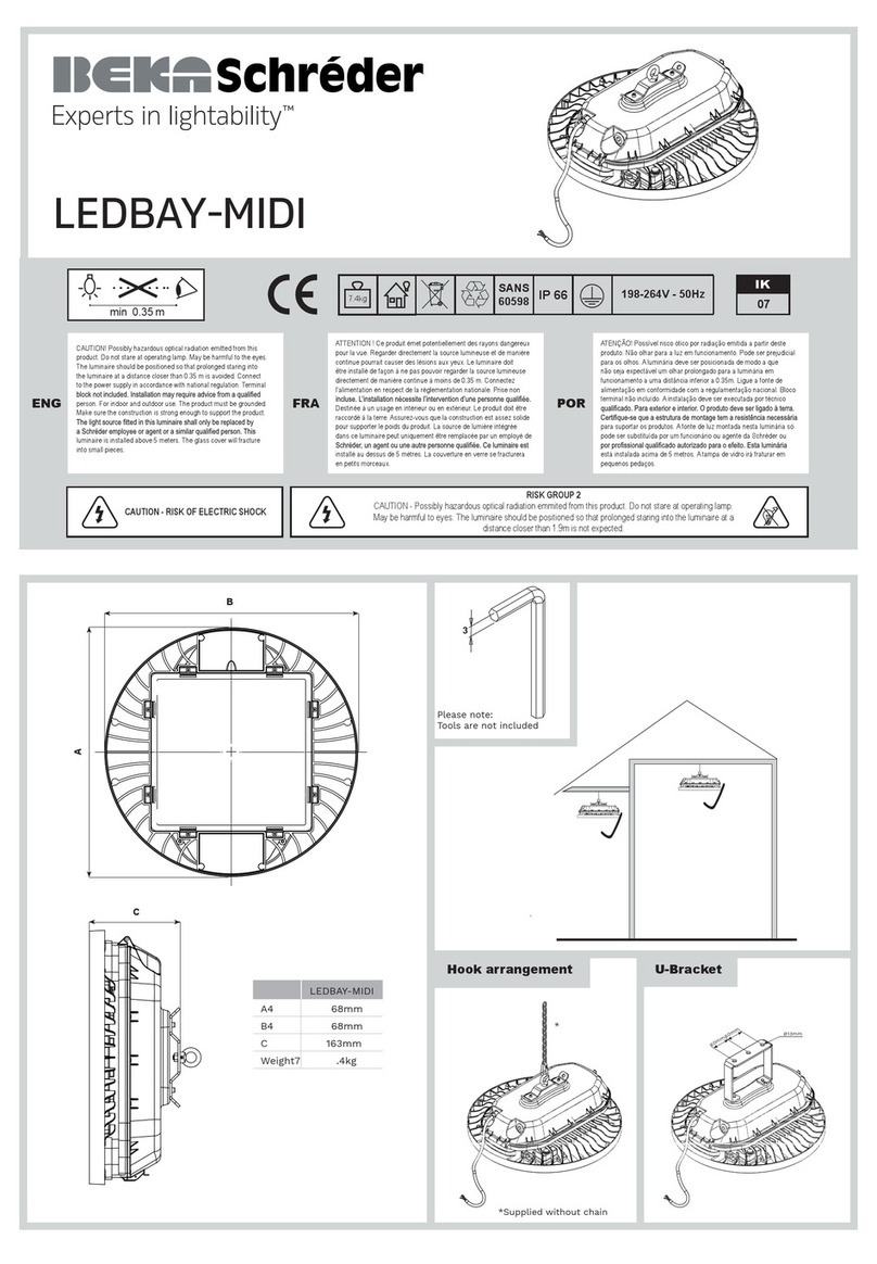 BEKA Schreder LEDBAY-MIDI User manual