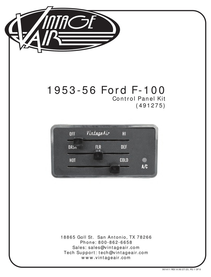 Vintage Air SureFit 491275 quick start guide