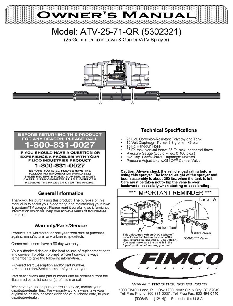 Fimco ATV-25-71-QR owner's manual