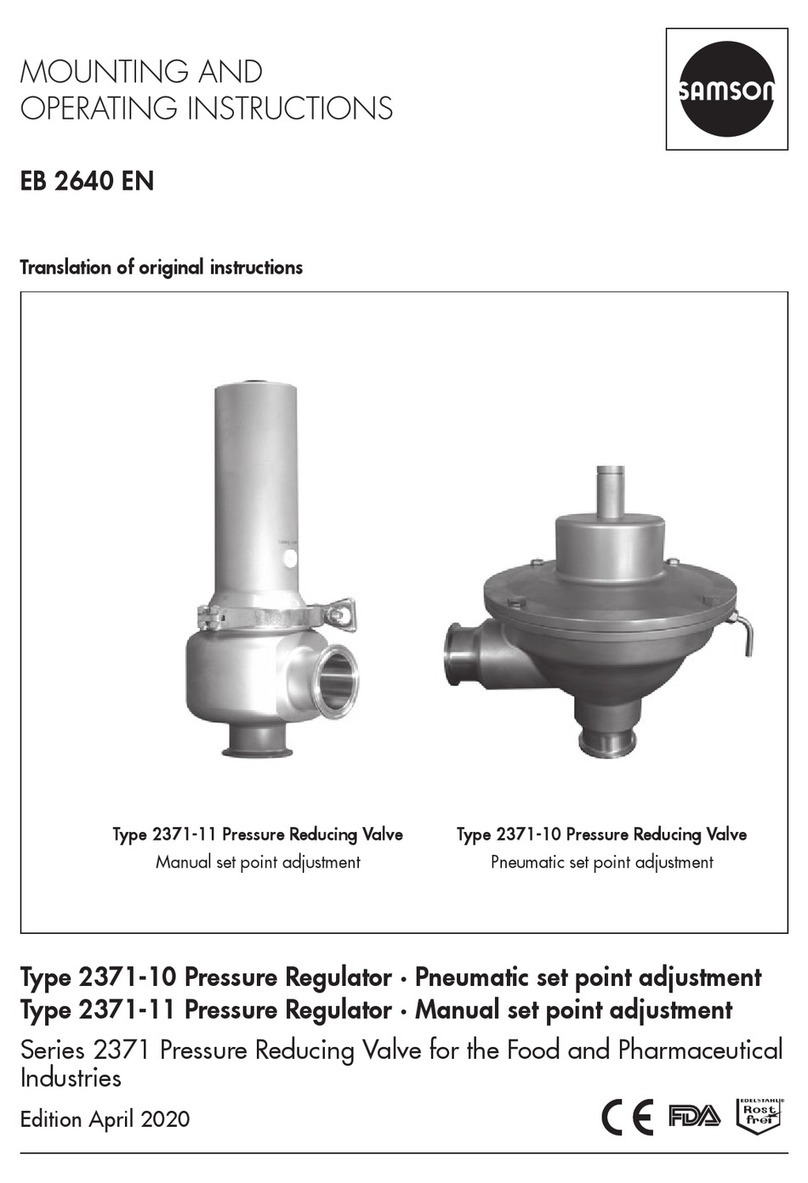 Samson 2371 Series Mounting and operating instructions
