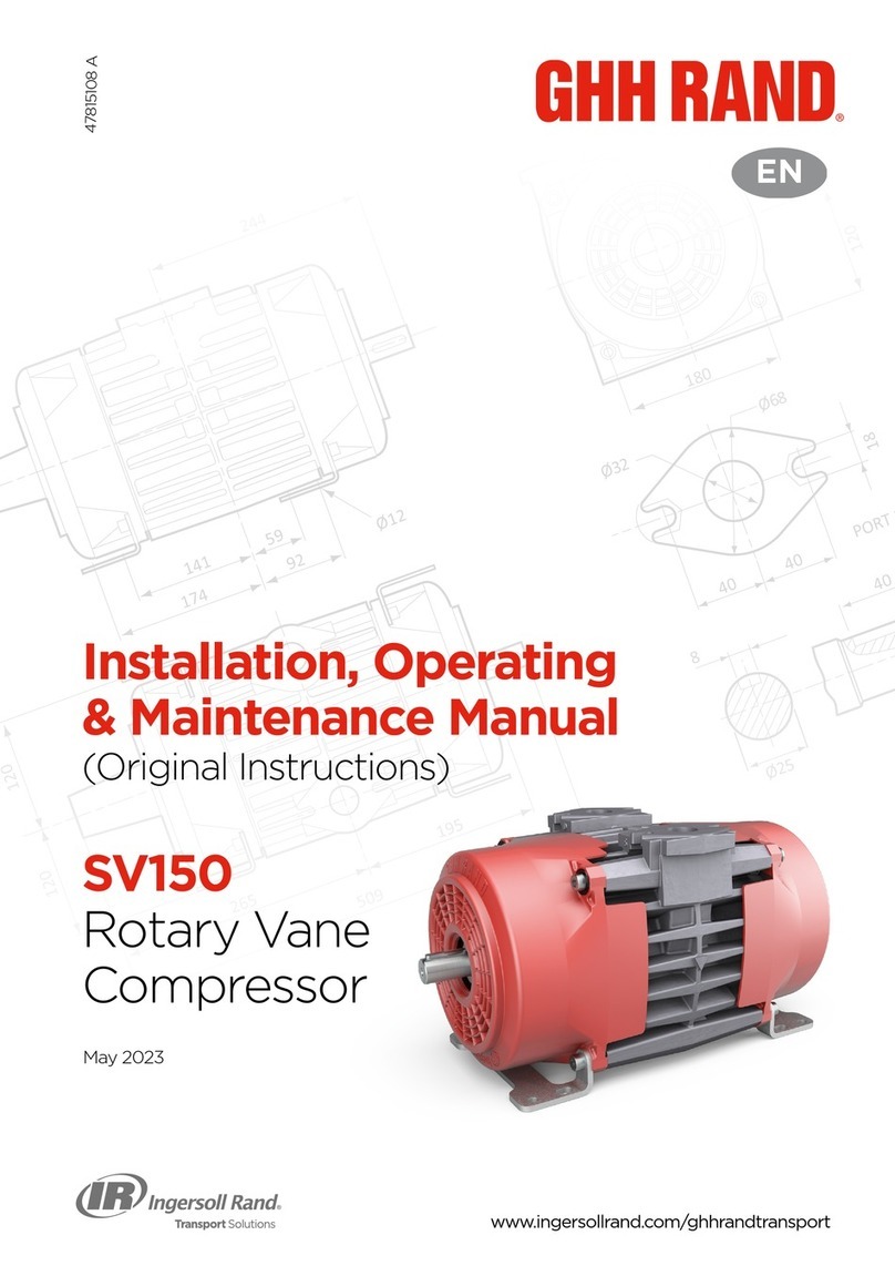 Ingersoll-Rand GHH RAND SV150 User manual