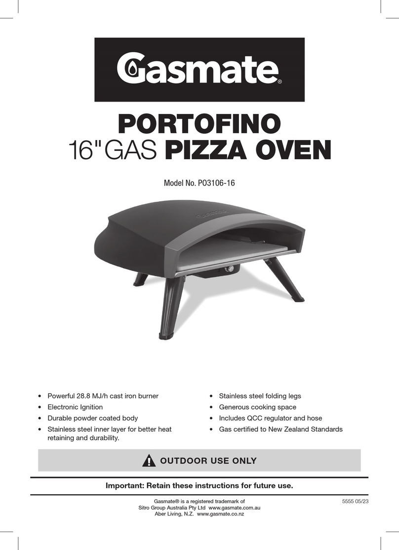 Gasmate PORTOFINO PO3106-16 User manual