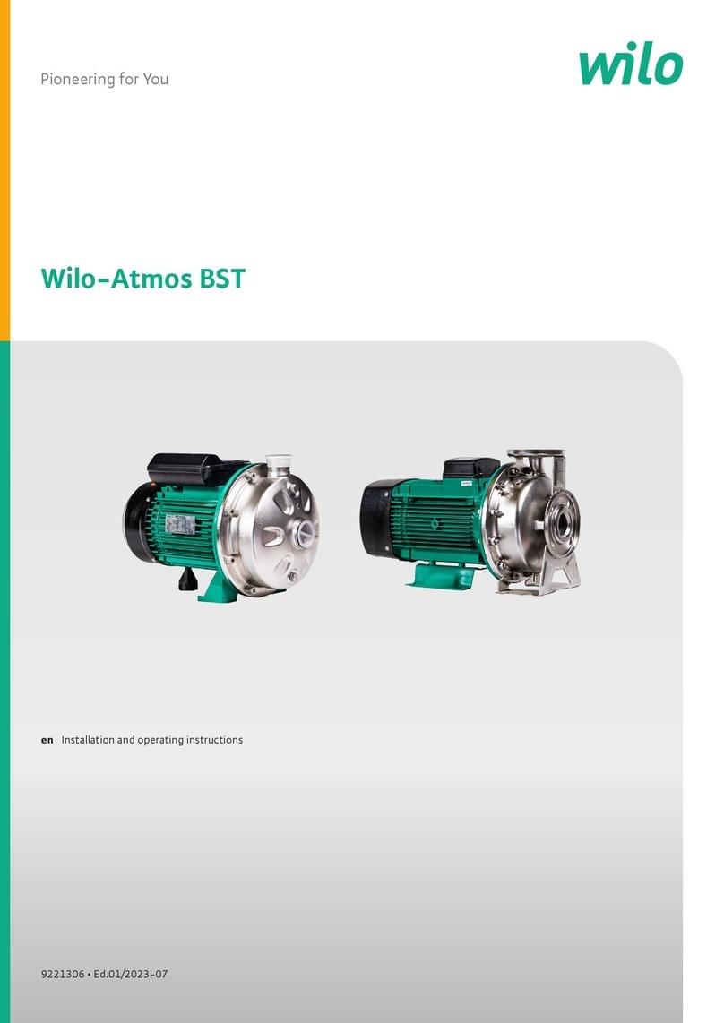 Wilo Atmos BST Installation and operating instructions