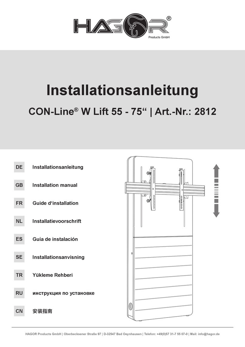 HAGOR CON-Line W User manual