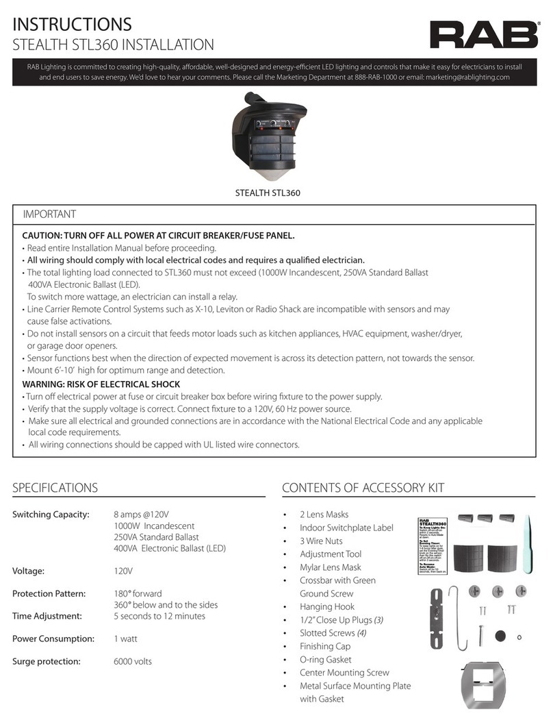 RAB STEALTH STL360 User manual