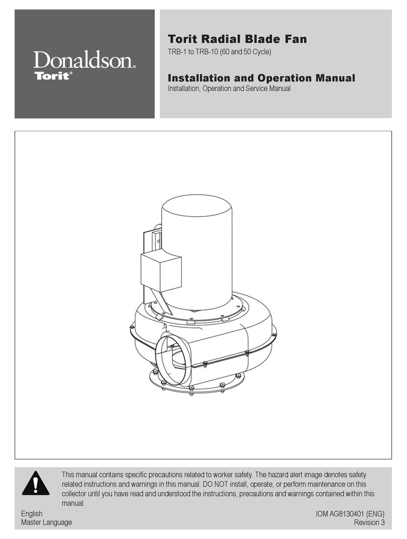 Donaldson Torit TRB-1 Installation and operation manual
