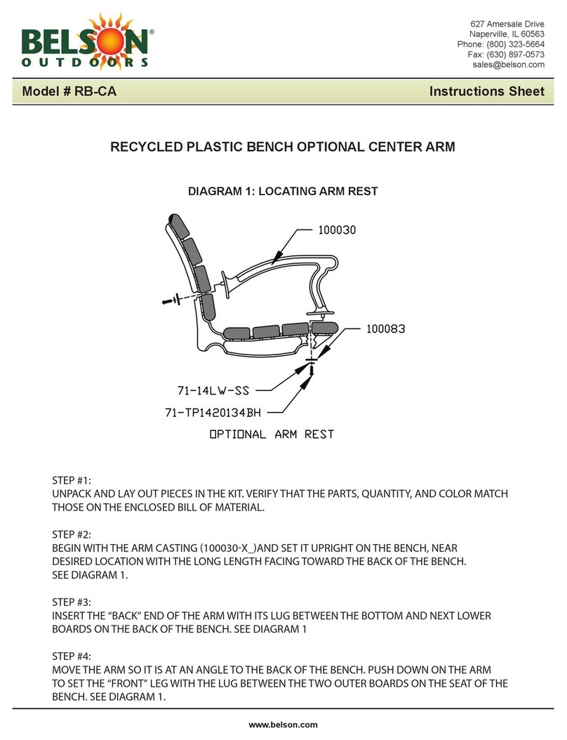 Belson Outdoors RB-CA User manual