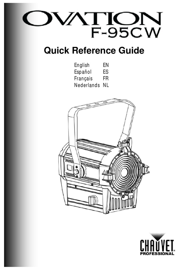 Chauvet Professional OVATION F-95CW Quick reference guide