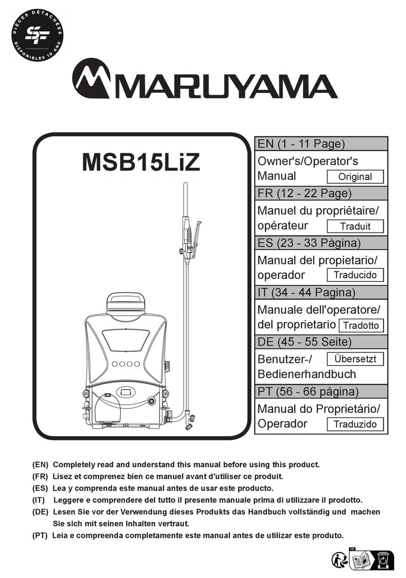 Maruyama MSB15LiZ Owner's/operator's manual