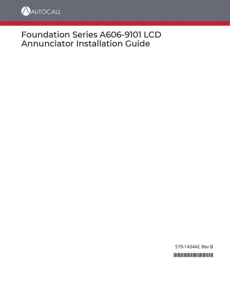 Autocall A606-9101 Series installation guide