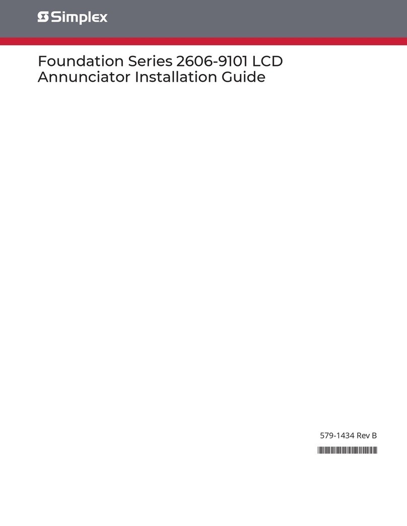 Simplex 2606-9101 Series User manual