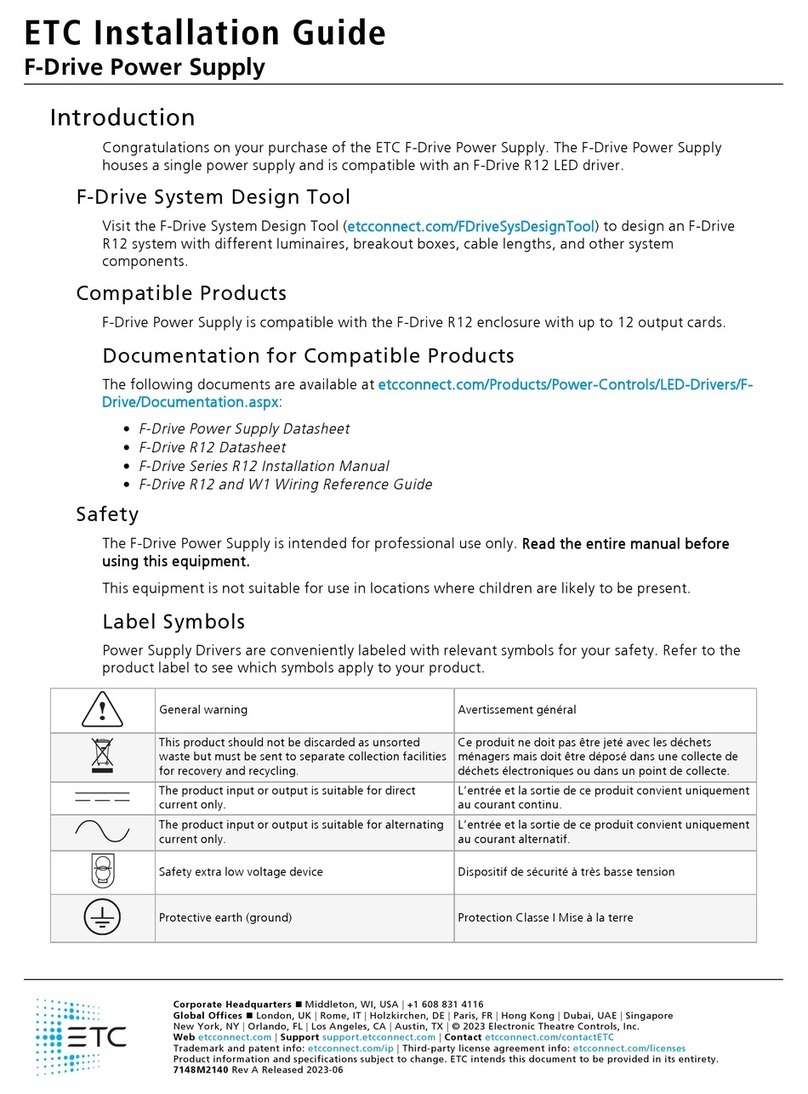 ETC F-Drive FD-RPS-48-1000 installation guide