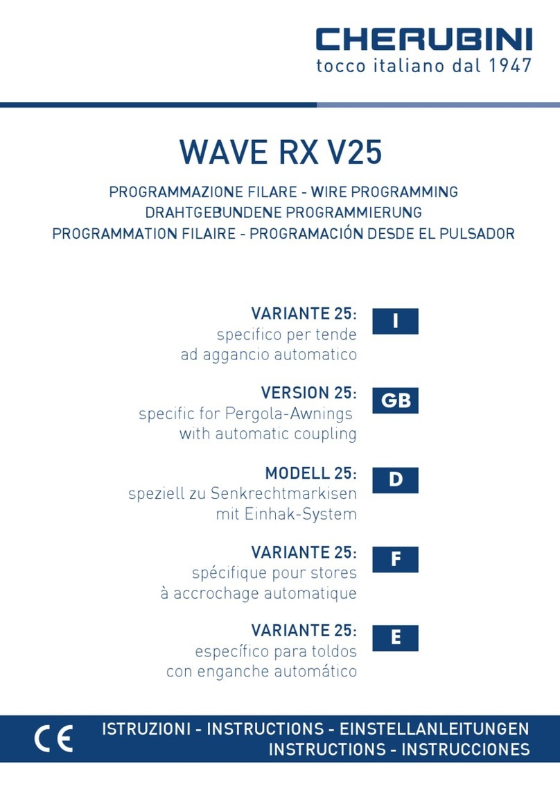 CHERUBINI WAVE RX V25 instructions CHERUBINI WAVE RX V25 instructions
