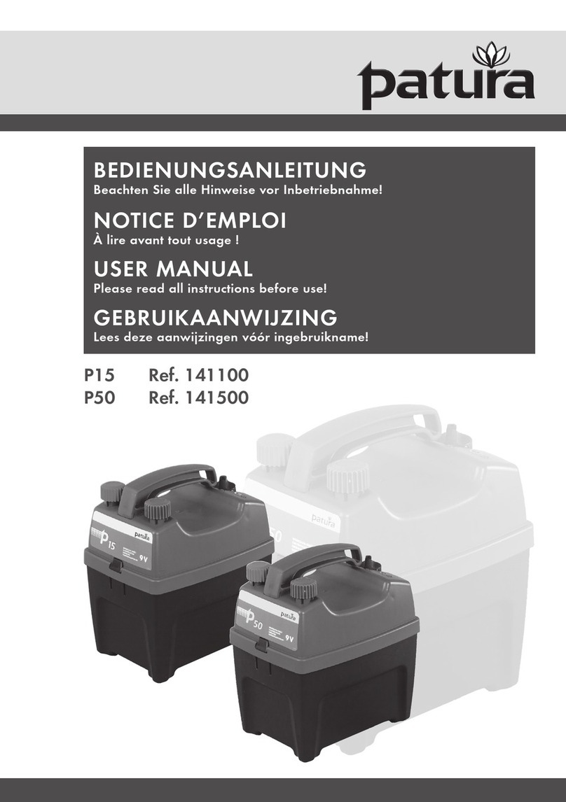patura P 15 user manual