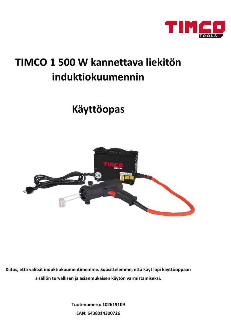 Timco Tools 1500W Manual and Instructions