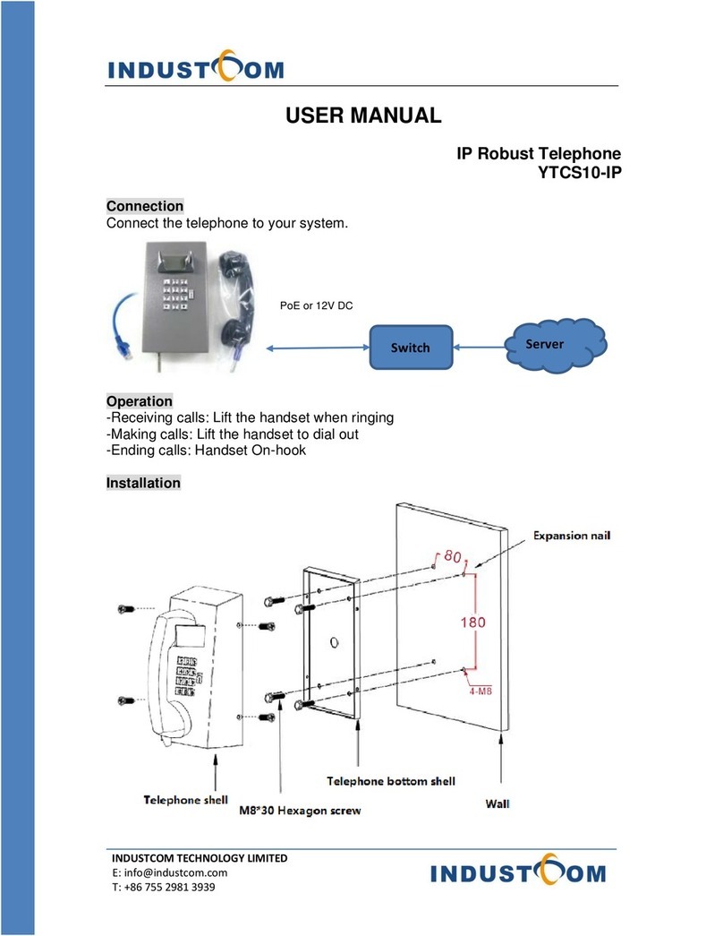 INDUSTCOM YTCS10-IP user manual