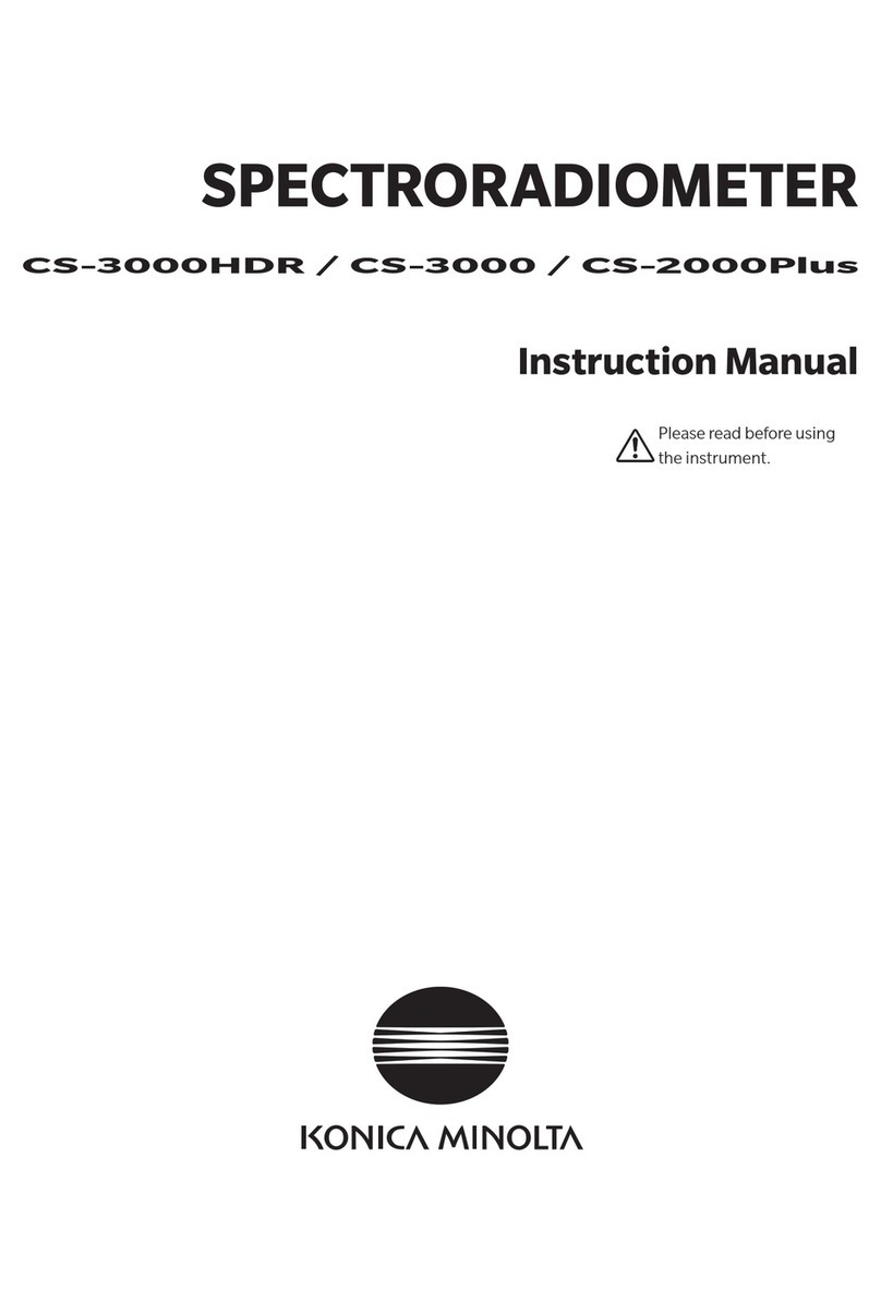 Konica Minolta CS-3000HDR User manual